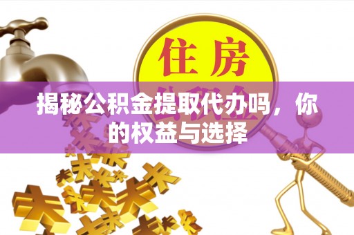 海门揭秘公积金提取代办吗，你的权益与选择