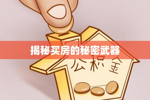 海门揭秘买房的秘密武器
